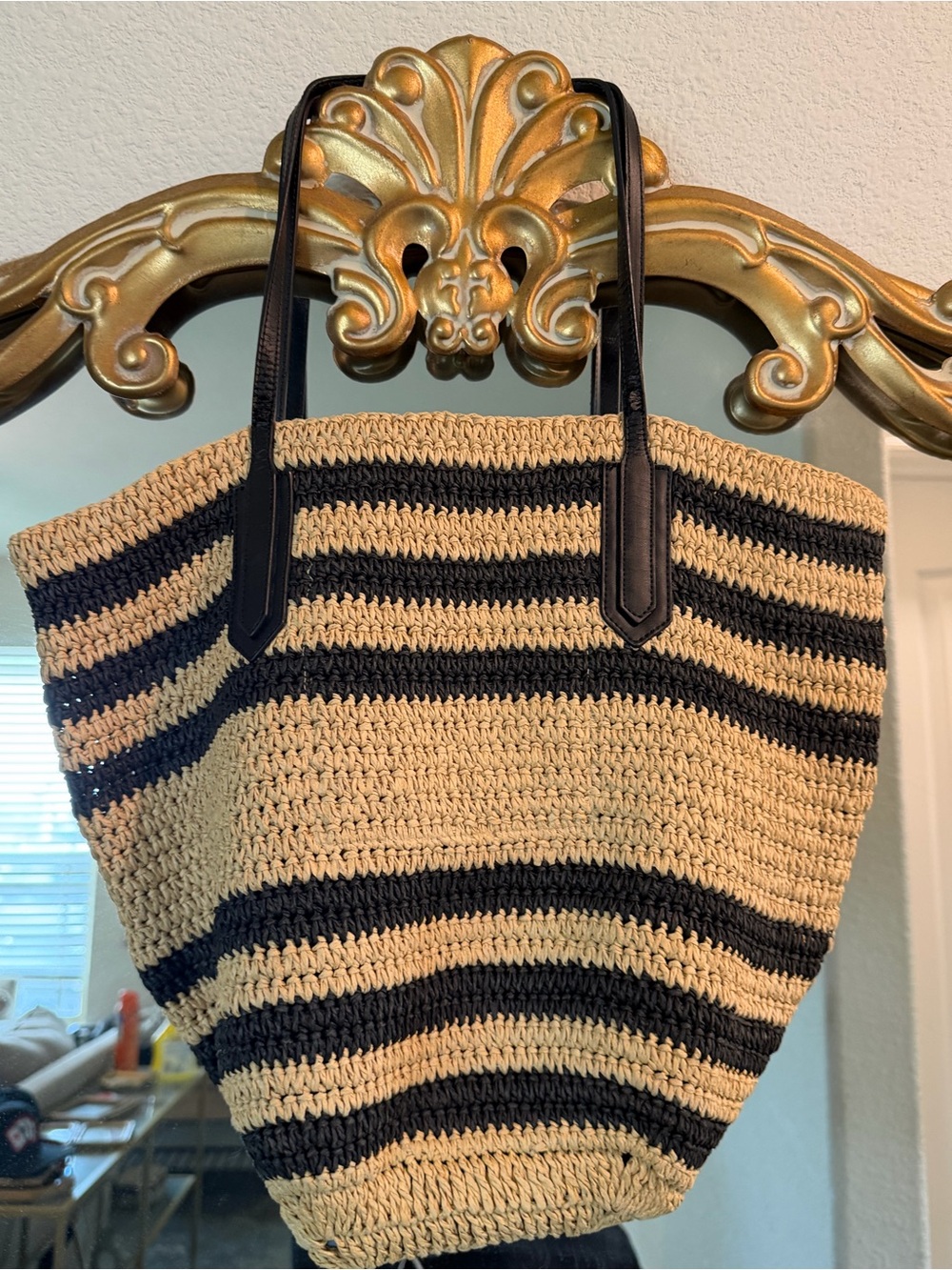 J.Crew Tote Bag in Natural and Black